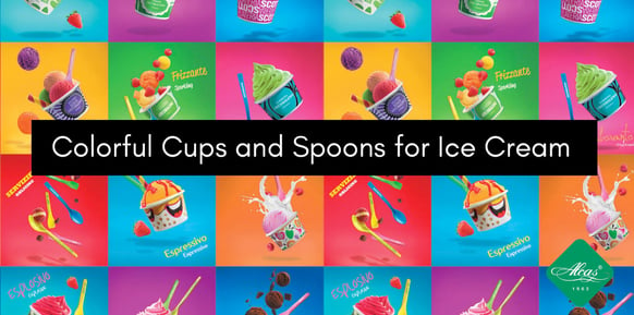 COLORFUL-CUPS-AND-SPOONS-FOR-ICE-CREAM
