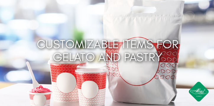 CUSTOMIZABLE ITEMS FOR GELATO AND PASTRY