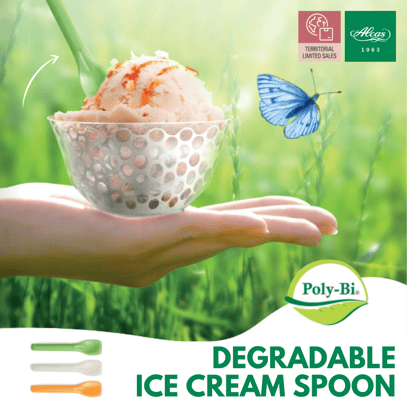 degradable ice cream spoon alcas